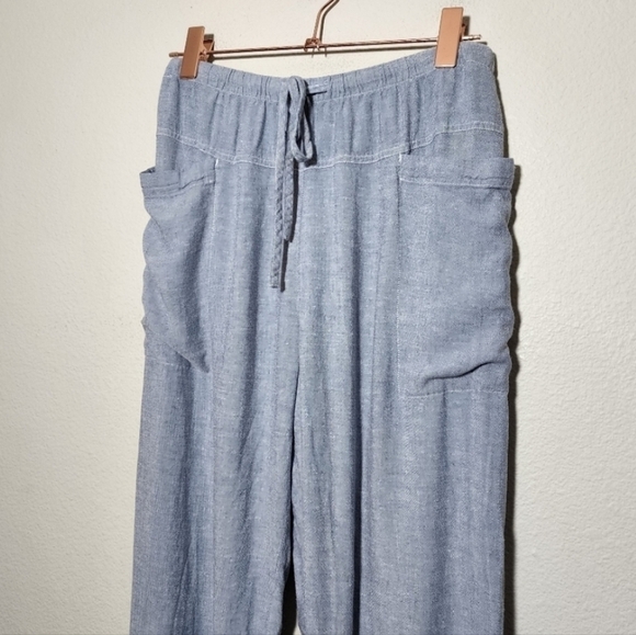 Rails Darby Linen Blend Pants in blue Size Medium - Picture 5 of 9